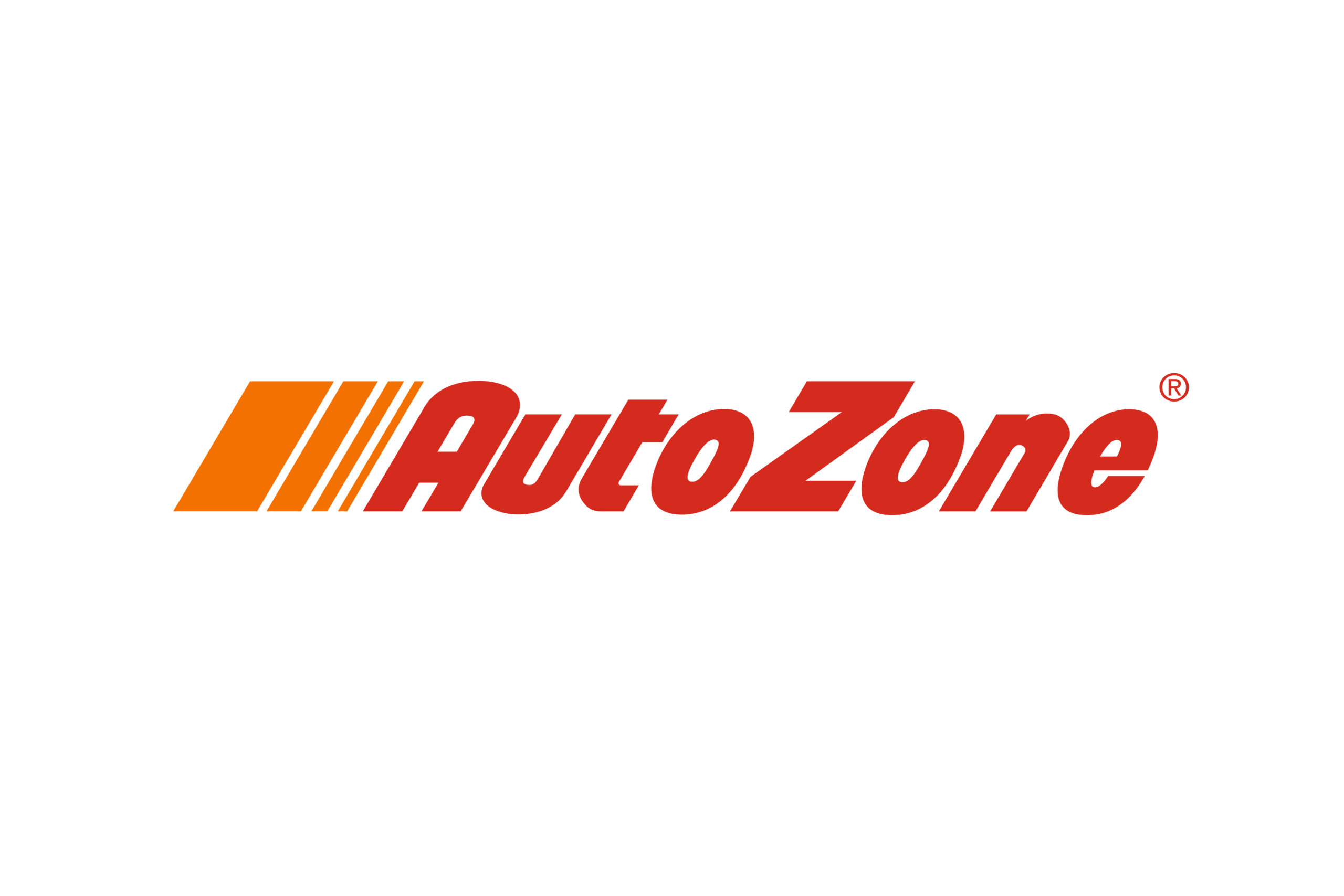 AutoZone logo featuring a stylized 'AZ' with a racing stripe design in orange and yellow in Uvalde County, Texas