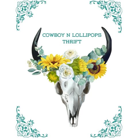 A decorative bull skull adorned with a vibrant floral arrangement featuring sunflowers and roses in Uvalde County, Texas