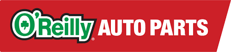 O'Reilly Auto Parts logo featuring a green shamrock and bold white text on a red background in Uvalde County, Texas