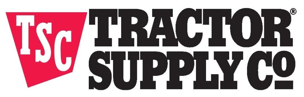 Tractor Supply Co. logo featuring a red and white 'TSC' emblem alongside the company name in bold black letters in Uvalde County, Texas