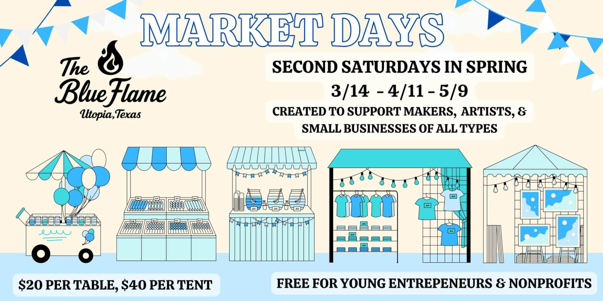 Spring Market Days at The Blue Flame