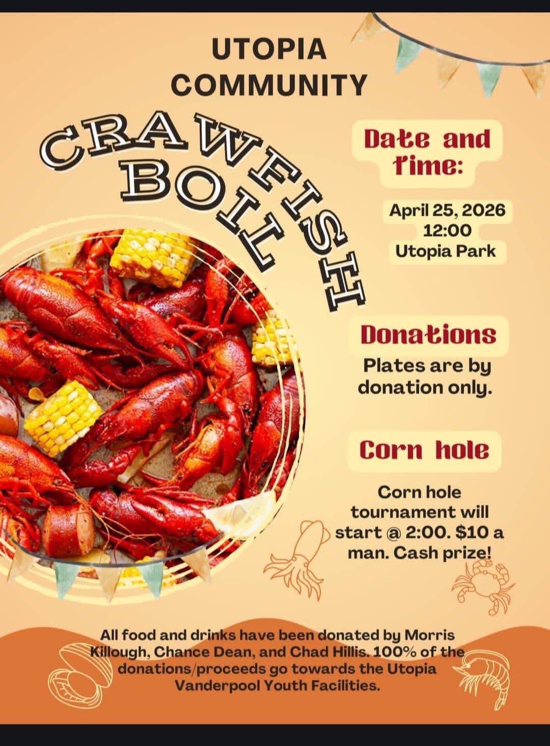 Utopia Community Crawfish boil