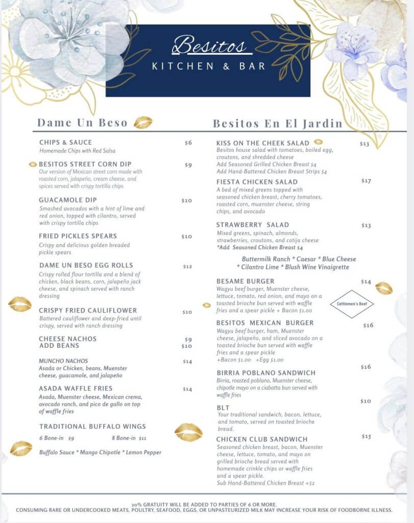 Besitos Menu 1