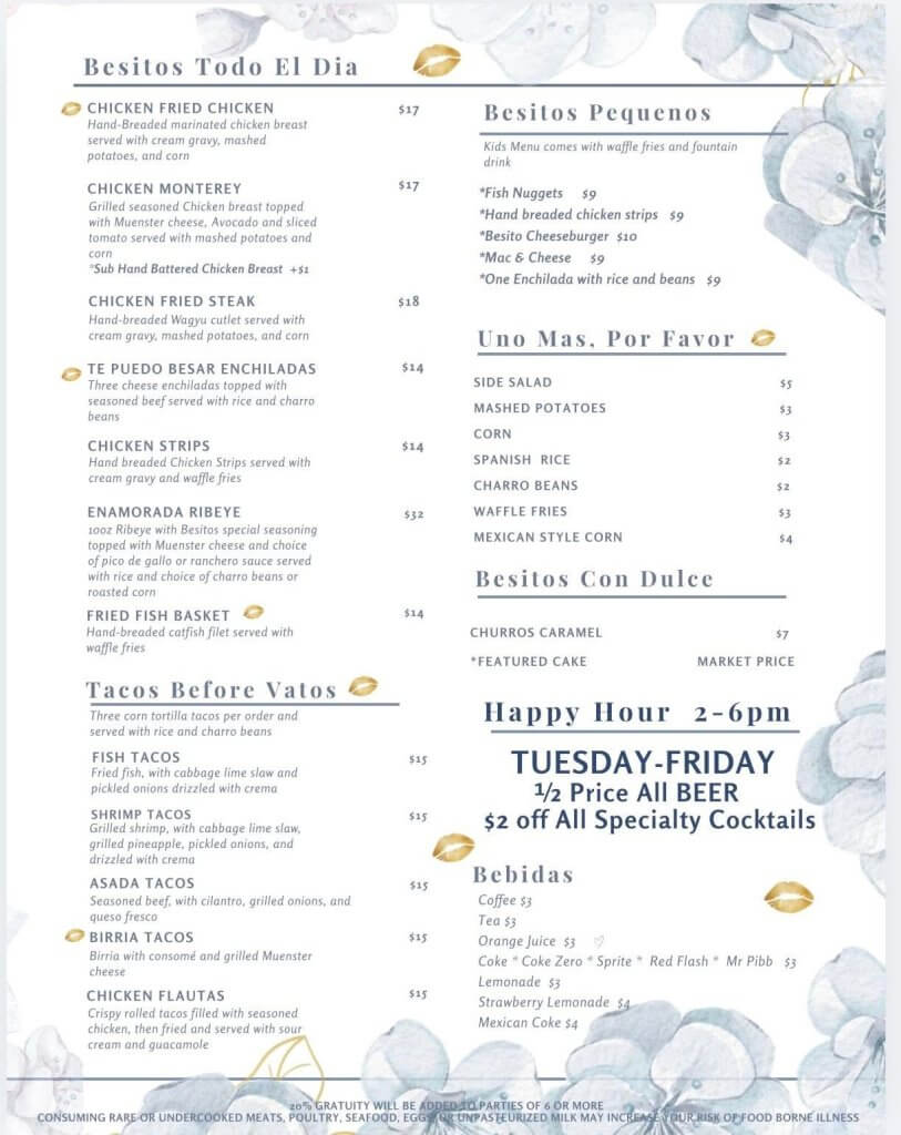 Besitos Menu 2