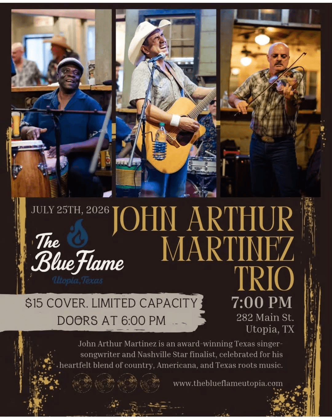 John Arthur Martinez Trio at the Blue Flame